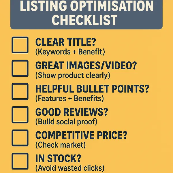 Product Listing Optimisation Checklist